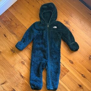 The North Face Fleece Kids One Piece in Dark Green